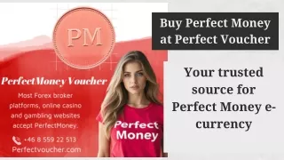 Buy Perfect Money at Perfect Voucher