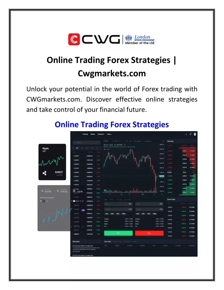 online trading forex strategies cwgmarkets com