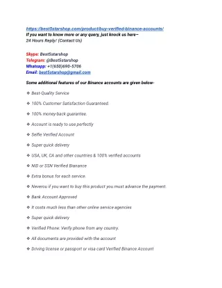 Buy Verified Binance Account