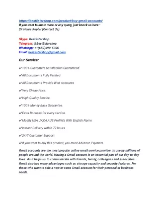 Buy Gmail Accounts