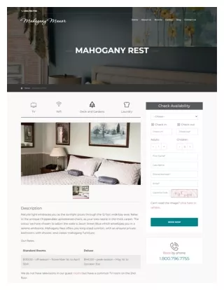 Book Your Stay in Saint John: Mahogany Rest at Mahogany Manor Bed & Breakfast