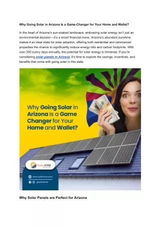 Why Going Solar in Arizona Is a Game-Changer for Your Home and Wallet_