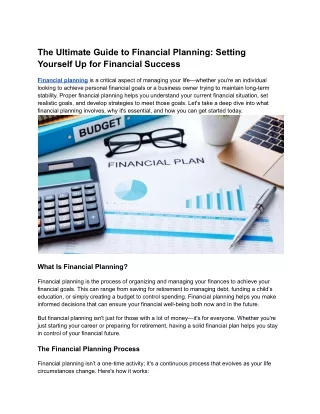 The Ultimate Guide to Financial Planning_ Setting Yourself Up for Financial Success