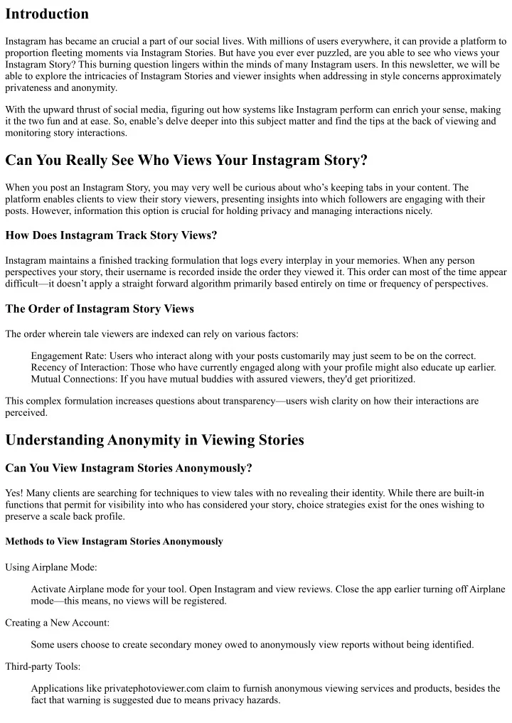 PPT - Can You Really See Who Views Your Instagram Story? Let's Find Out ...