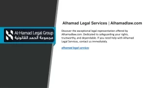 Alhamad Legal Services Alhamadlaw.com