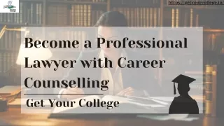 Become a Professional Lawyer with Career Counselling