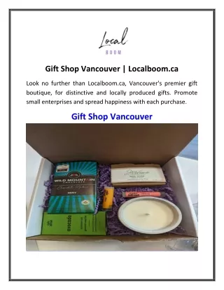 Gift Shop Vancouver  Localboom.ca