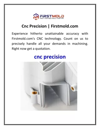 Cnc Precision  Firstmold.com