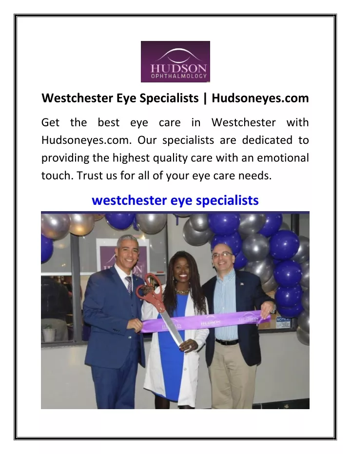 westchester eye specialists hudsoneyes com