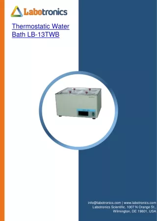 Thermostatic Water Bath LB-13TWB
