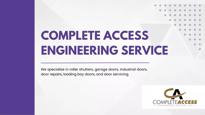 complete access engineering service