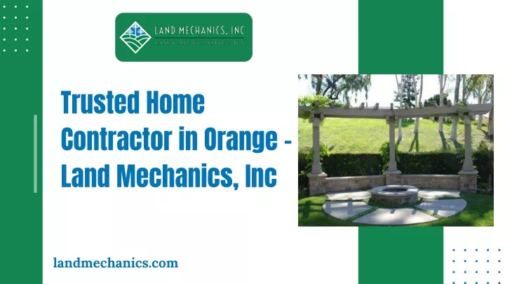 trusted home contractor in orange land mechanics