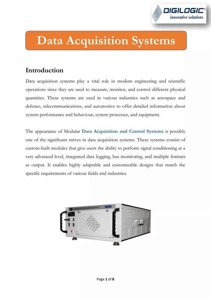 data acquisition systems