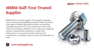 Durable Tarpaulin Products from MSBM Gulf: Dubai’s Trusted Supplier