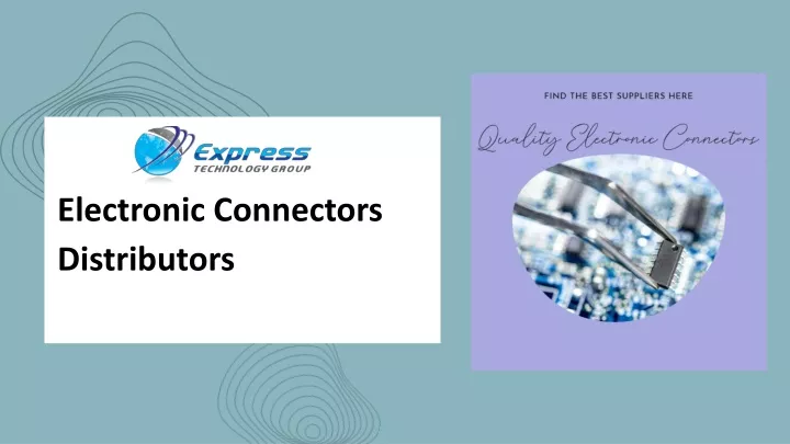 electronic connectors distributors