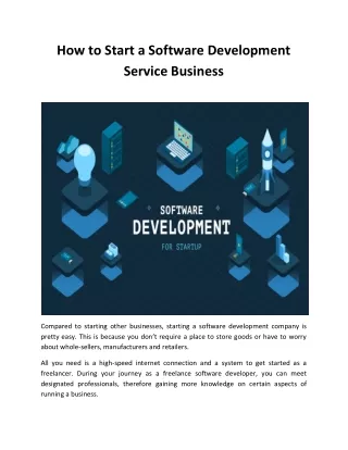 How to Start a Software Development Service Business