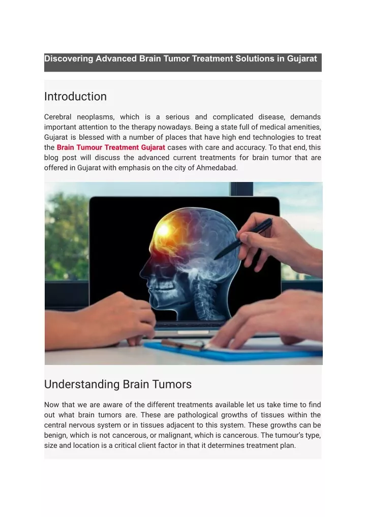 discovering advanced brain tumor treatment