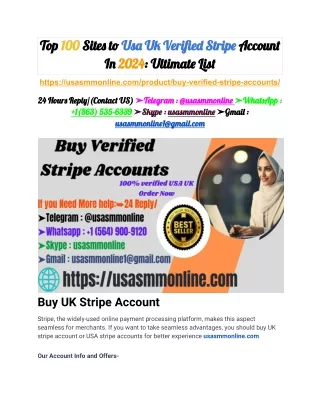 Top 100 Sites to Usa Uk Verified Stripe Account In 2024_ Ultimate List
