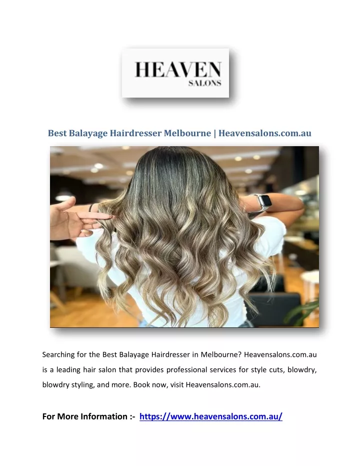 best balayage hairdresser melbourne heavensalons