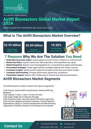 Airlift Bioreactors Market Report 2024 - Growth Analysis and Opportunities