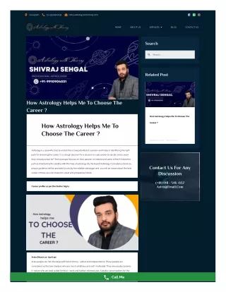 How astrology helps me to choose the career