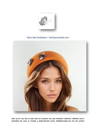 race day headwear hatsbycressida com race