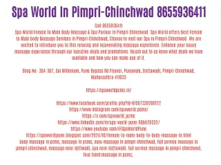 spa world in pimpri chinchwad 8655936411 call