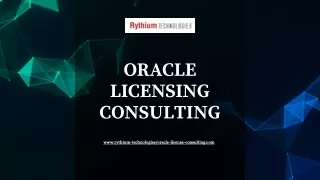 Oracle licensing consulting