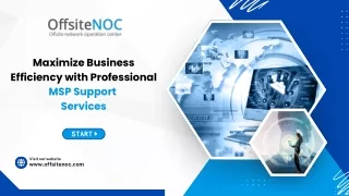 Maximize Business Efficiency with Professional MSP Support Services