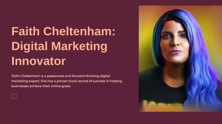 faith cheltenham digital marketing innovator