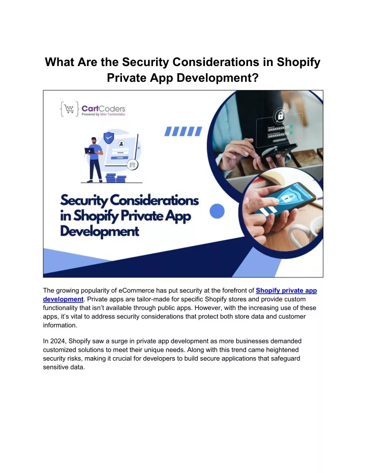 what are the security considerations in shopify