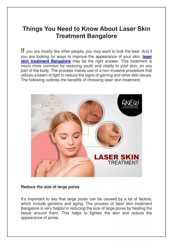 things you need to know about laser skin