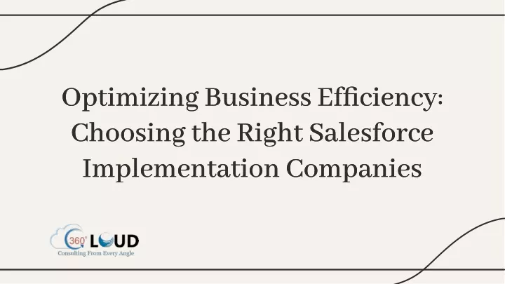 optimizing business efficiency choosing the right