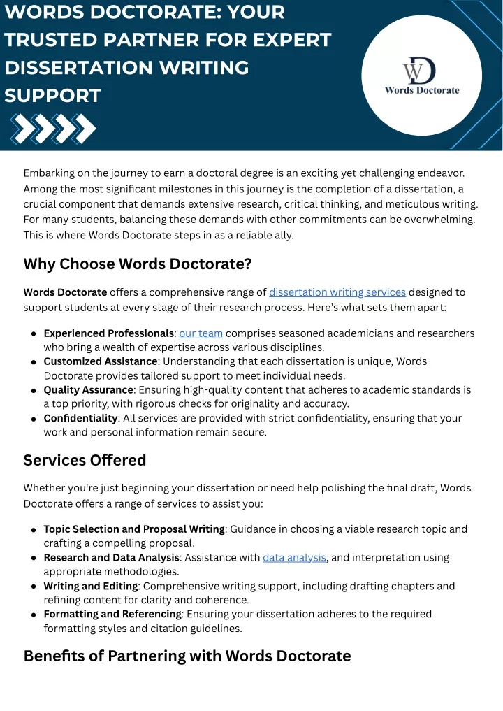 words doctorate your trusted partner for expert