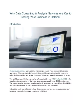 why data consulting analysis services