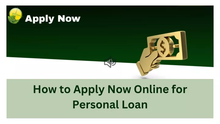 how to apply now online for personal loan