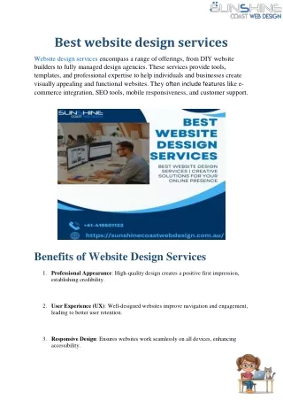 Best website design services In Australia