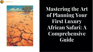 Mastering the Art of Planning Your First Luxury African Safari