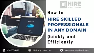 how to hire skilled professionals in any domain
