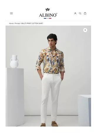 MULTI PRINT COTTON SHIRT