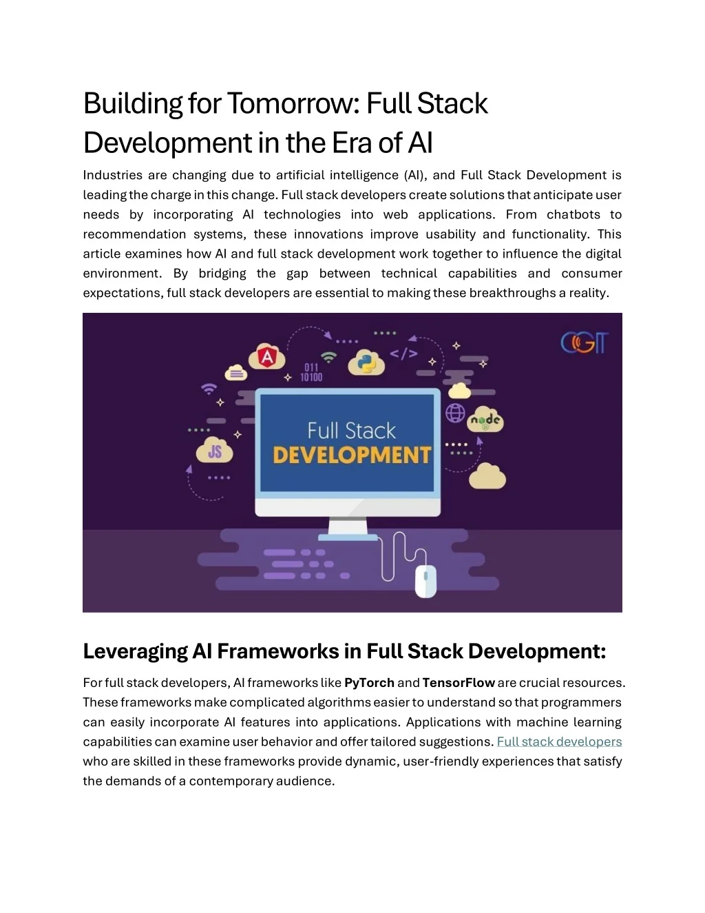 PPT - Building for Tomorrow Full Stack Development in the Era of AI ...
