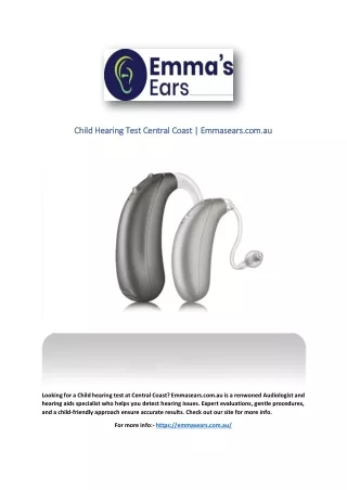 child hearing test central coast emmasears