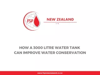 How a 3000 Litre Water Tank Can Improve Water Conservation