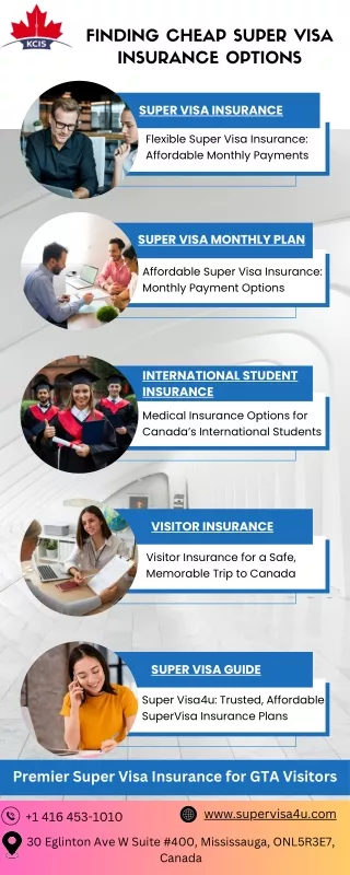 Super Visa4u Trusted, Affordable SuperVisa Insurance Plans