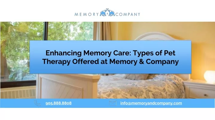 enhancing memory care types of pet therapy