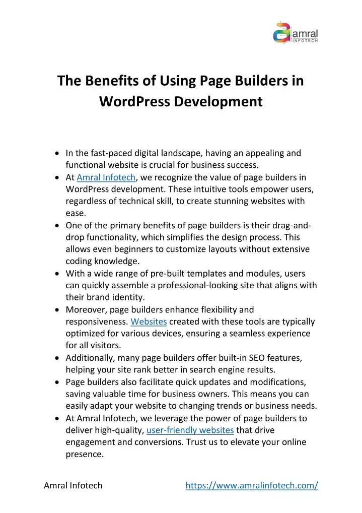 the benefits of using page builders in wordpress