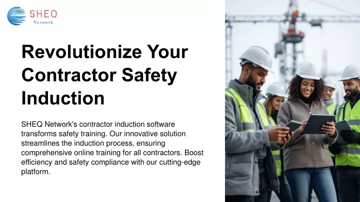 revolutionize your contractor safety induction