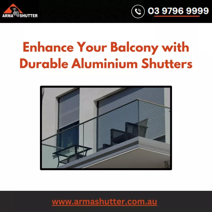 enhance your balcony with durable aluminium