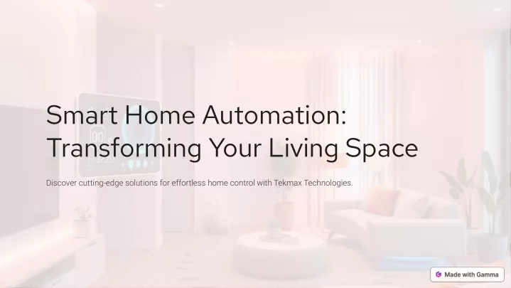 smart home automation transforming your living