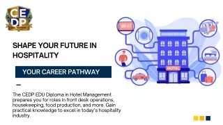 Shape Your Future in Hospitality